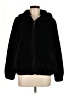 M Magaschoni 100% Polyester Solid Black Faux Fur Jacket Size M - photo 1