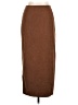 Briggs 100% Polyester Solid Brown Casual Skirt Size 10 - photo 1