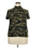 Eye Candy Camo Green Short Sleeve Turtleneck Size 3X - photo 1