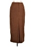 Briggs 100% Polyester Solid Brown Casual Skirt Size 10 - photo 2