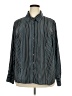 East5th Stripes Teal Long Sleeve Blouse Size 3X - photo 1