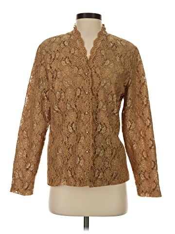 Karen Scott Long Sleeve Blouse (view 1)