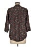 Matilda Jane 100% Rayon Floral Black 3/4 Sleeve Button-Down Shirt Size M - photo 2