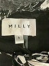 Milly 100% Rayon Print Black Cocktail Dress Size 8 - photo 7