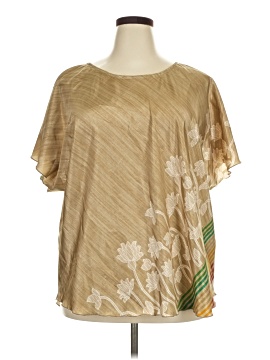 Assorted Brands Short Sleeve Silk Top