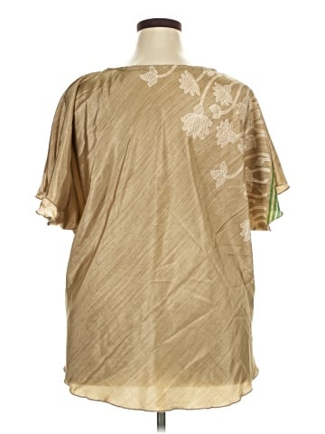 Assorted Brands Short Sleeve Silk Top (view 2)