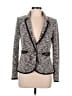 Cartonnier Chevron-herringbone Gray Ivory Blazer Size 6 - photo 1