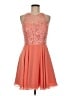 Aidan Mattox 100% Polyester Orange Cocktail Dress Size 6 - photo 1