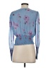 Intermix 100% Silk Blue 3/4 Sleeve Silk Top Size S - photo 2