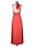 Bari Jay 100% Polyester Solid Orange Cocktail Dress Size 9 - photo 2
