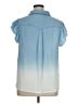 Democracy 100% Lyocell Color Block Blue Sleeveless Button-Down Shirt Size XL - photo 2