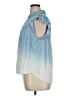 Democracy 100% Lyocell Color Block Blue Sleeveless Button-Down Shirt Size XL - photo 5