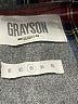 Grayson 100% Cotton Plaid Gray Long Sleeve Button-Down Shirt Size Med (3) - photo 7