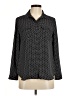 Ann Taylor LOFT 100% Polyester Polka Dots Black Long Sleeve Blouse Size M (petite) - photo 1