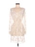 Unbranded 100% Polyester Ivory Cocktail Dress Size M - photo 1