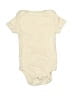 Cloud Island Solid Ivory Short Sleeve Onesie Size 3-6 mo - photo 1