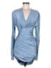 Alexandre Vauthier Solid Blue Cocktail Dress Size EU 40 / US 10 - photo 1