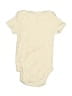 Cloud Island Solid Ivory Short Sleeve Onesie Size 3-6 mo - photo 2