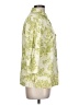 Karen Scott Floral Green 3/4 Sleeve Button-Down Shirt Size L (estimated) - photo 4
