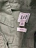 Gap 100% Linen Green Long Sleeve Button-Down Shirt Size Lg Petite - photo 7