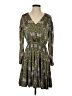 Current Air 100% Polyester Paisley Green Casual Dress Size S - photo 1