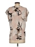 Karl Lagerfeld Paris Tan Short Sleeve Blouse Size XL - photo 2