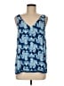 Lilly Pulitzer 100% Polyester Blue Sleeveless Blouse Size M - photo 1