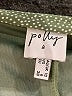 Polly 100% Polyester Polka Dots Green Casual Skirt Size 6 - photo 4