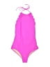 Unbranded Solid Pink One Piece Swimsuit Size L - photo 1