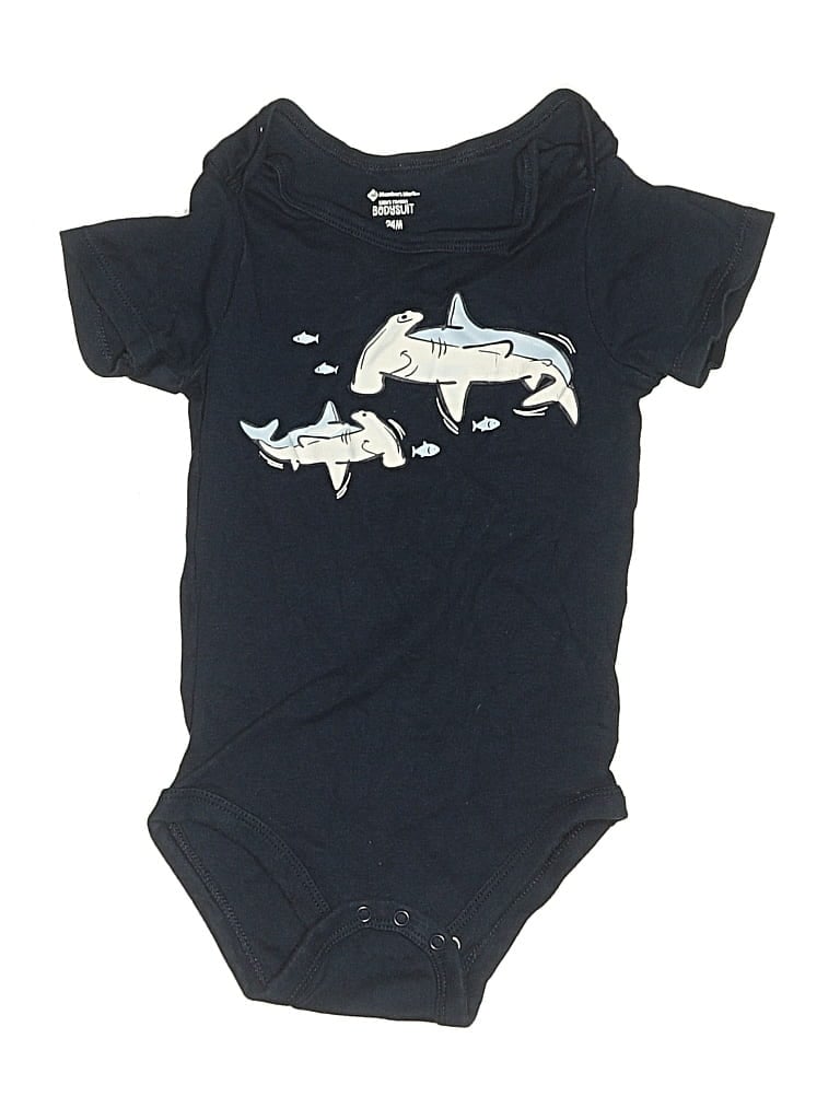 Pre-owned Member's Mark Kids' Short Sleeve Onesie In Blue