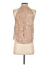 Express 100% Rayon Tan Sleeveless Button-Down Shirt Size XS - photo 2
