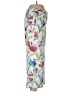 Ann Taylor 100% Polyester Floral White Casual Pants Size 10 - photo 4