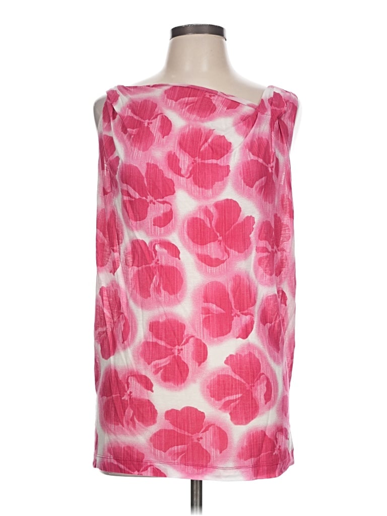 Pre-owned Blue Les Copains Sleeveless Blouse In Pink