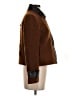 Club Monaco 100% Leather Brown Leather Jacket Size S - photo 4