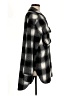 La Miel Checkered-gingham Black Coat Size M - photo 4
