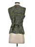 Context 100% Silk Green Sleeveless Silk Top Size 4 (petite) - photo 2