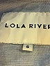 Lola River Chevron-herringbone Blue Long Sleeve Button-Down Shirt Size S - photo 7