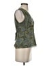 Context 100% Silk Green Sleeveless Silk Top Size 4 (petite) - photo 4
