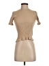 Rita Row Tan Short Sleeve Top Size S - photo 1