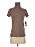 PREMISE Brown Short Sleeve Turtleneck Size XS - photo 1