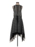 BCBGMAXAZRIA Stripes Black Cocktail Dress Size XXS - photo 1