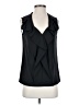 Diane von Furstenberg 100% Polyester Black Sleeveless Blouse Size 0 - photo 1