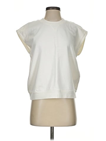 Madewell (Re)sourced Cotton Short-Sleeve Relaxed Sweatshirt (view 1)