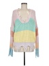 Miracle Color Block Pink Pullover Sweater Size M - photo 1