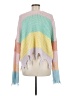 Miracle Color Block Pink Pullover Sweater Size M - photo 2