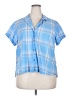 Eddie Bauer Blue Short Sleeve Blouse Size XXL - photo 1