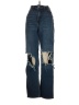 Hollister Graphic Blue Jeans Size 00R - photo 1