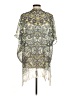 BECCA® by Rebecca Virtue 100% Polyester Silver Kimono Size M - photo 2