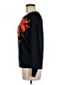 J.Crew 100% Cotton Floral Black Pullover Sweater Size M - photo 5