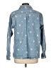 Peau De Loup Blue Denim Jacket Size 10 - photo 2